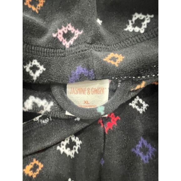 Jasmine & Ginger Sweatshirt crossover Neck Sz X-Large Velvet Kangaroo Pockets - Picture 9 of 16